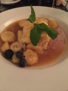 bananas foster crepe